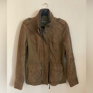 Vintage Eddie Bauer, Seattle brown suede barn coat